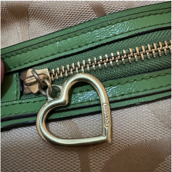 Coach Poppy St Patt Green and tan - Picture 4 of 11